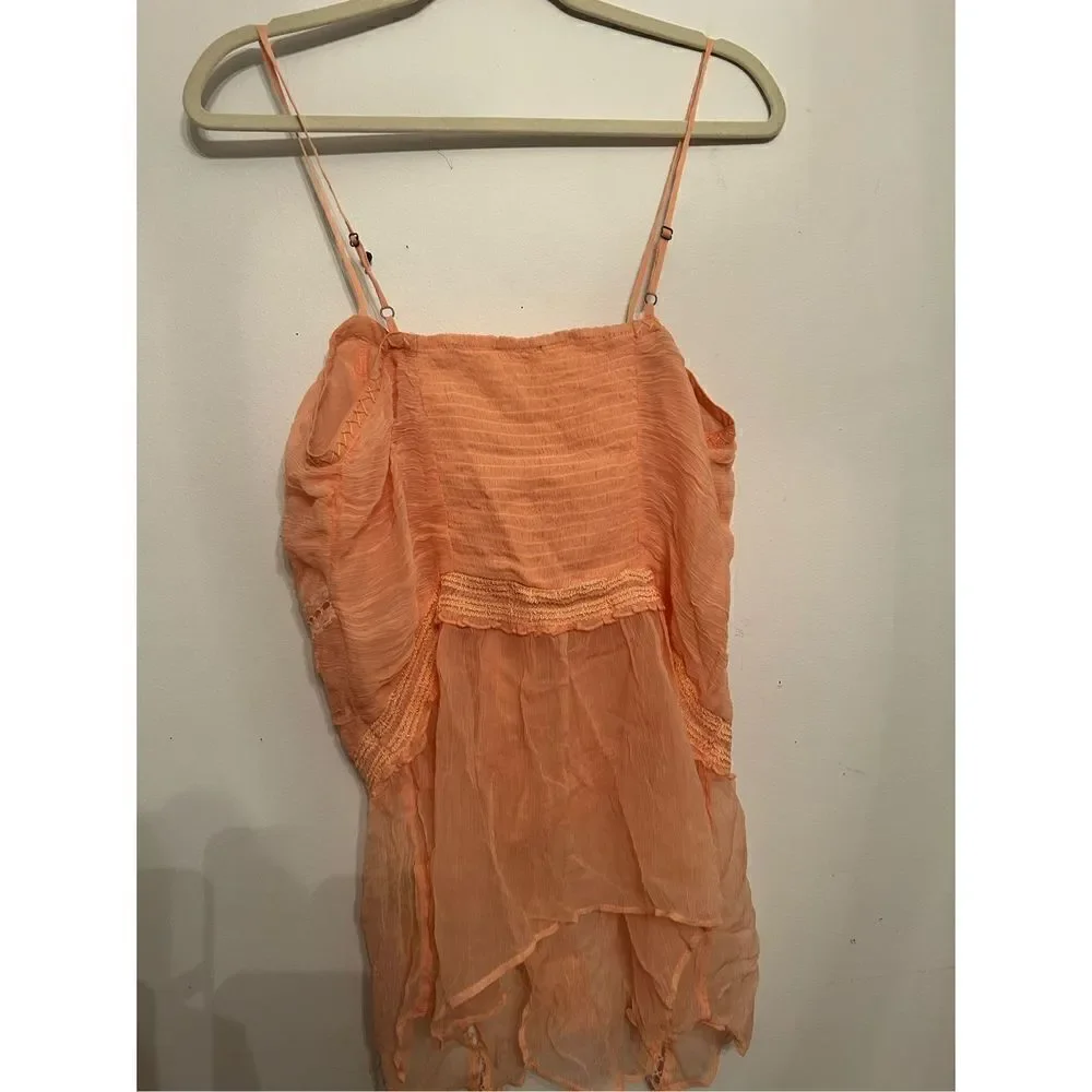 Free People Tops Free People Leah Chiffon Tunic size m